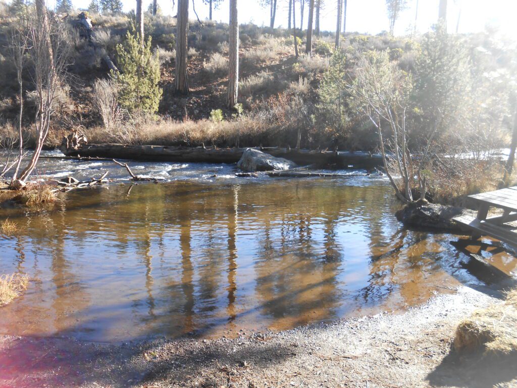Chronic Fatigue and Spiritual Awakening tumalo creek, bright sunshine