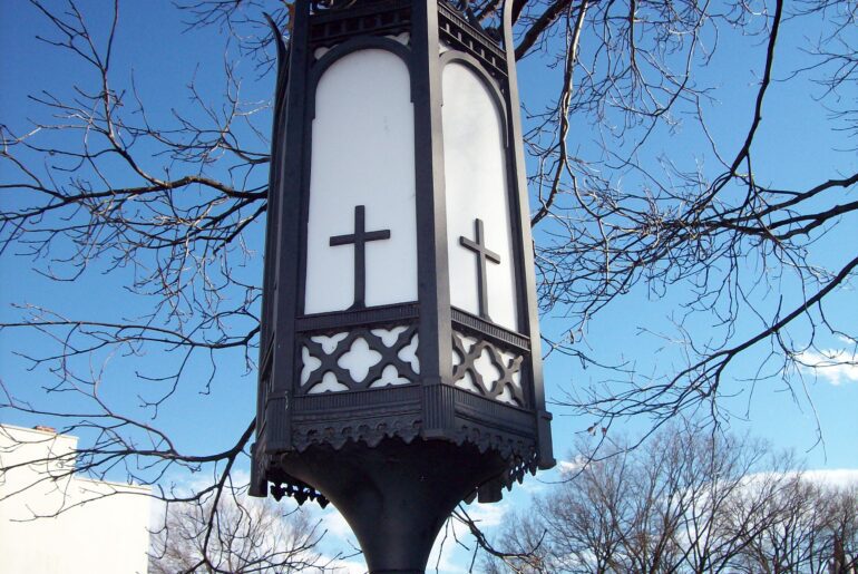 church lamppost