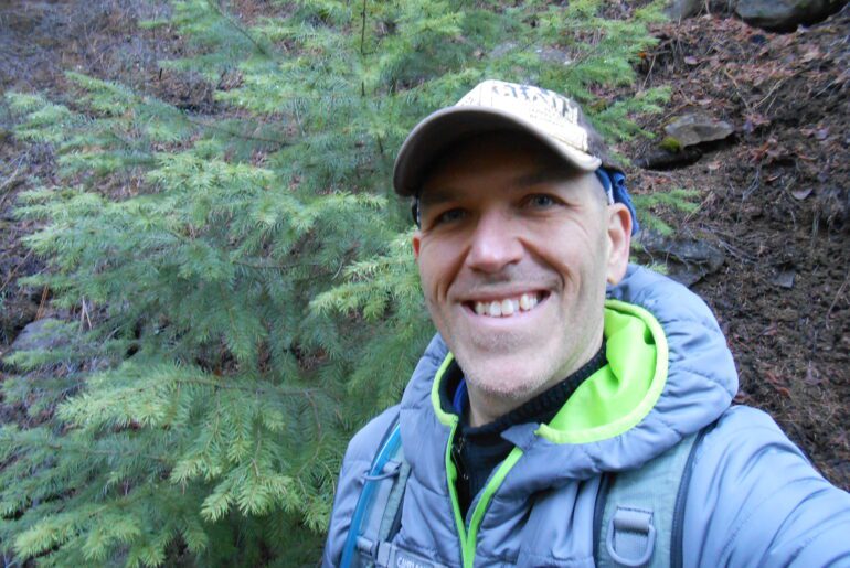 jim tolles, evergreen tree, hiking