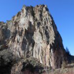 smith rock, blue sky