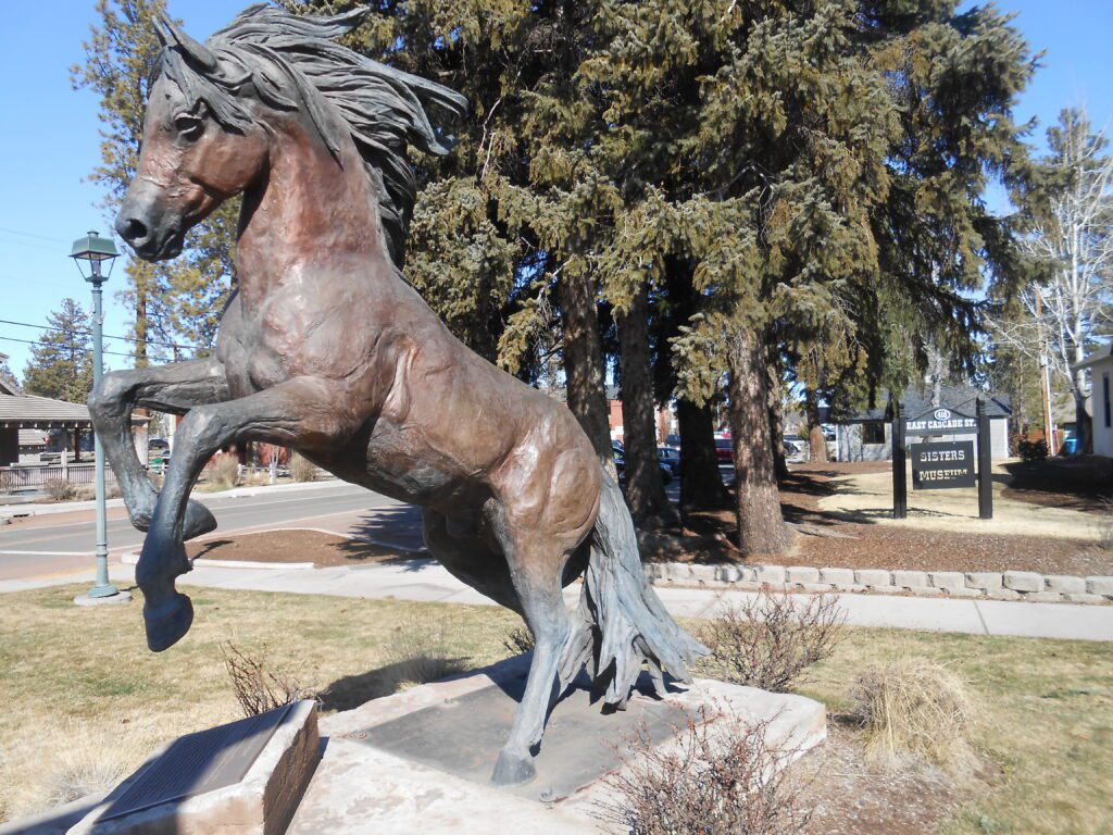 Spiritual Awakening and Pain: The Torment of Internal Resistance metal statue, horse