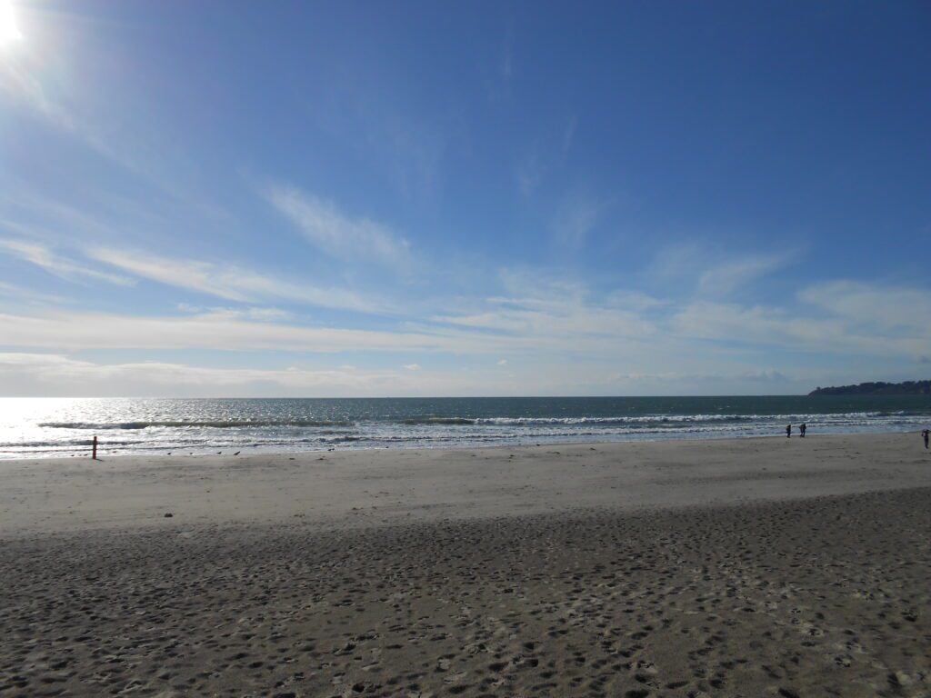 Impermanence and Sandcastles ocean, beach, sky