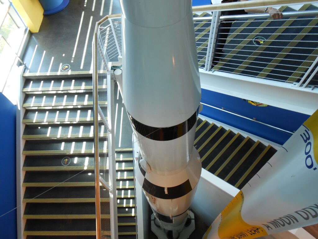 Letting Go of Safety old rocket ship, museum,