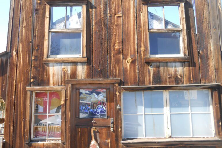 store front, old building,