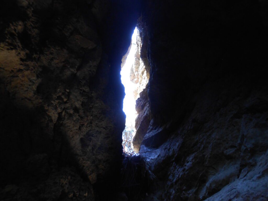 The Desert and the Pit crack of light,