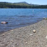 lake, suttle lake, high alpine, rocky beach